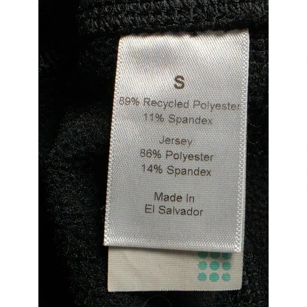 Title Nine Athletic Leggings Womens Small Black Lined Stretch Running Workout